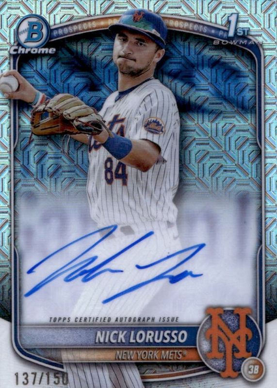 2025 Bowman Chrome #CPA-NL Prospect Auto - HTA Choice Refractor /150 (1st)