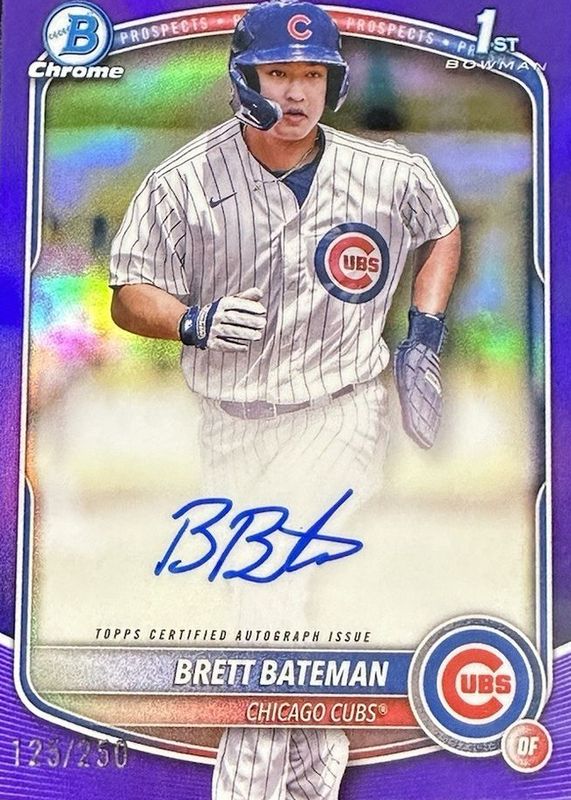2025 Bowman Chrome #CPA-BBA Prospect Auto - Purple Refractor /250 (1st)