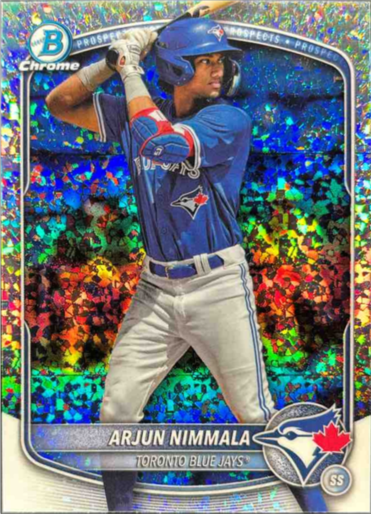 Arjun Nimmala 2025 Bowman Chrome #BCP-228 Chrome Prospects - Mini