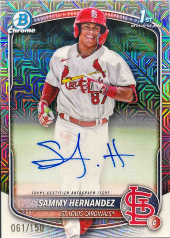 2025 Bowman Chrome #CPA-SH Prospect Auto - HTA Choice Refractor /150 (1st)
