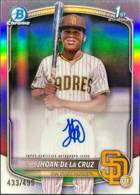 2025 Bowman Chrome #CPA-JDL Prospect Auto - Refractor /499 (1st)