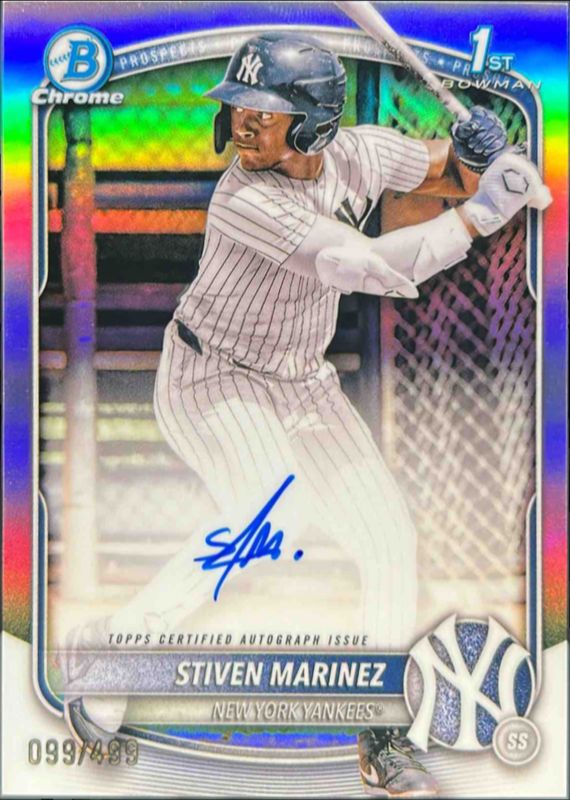 2025 Bowman Chrome #CPA-SMA Prospect Auto - Refractor /499 (1st)