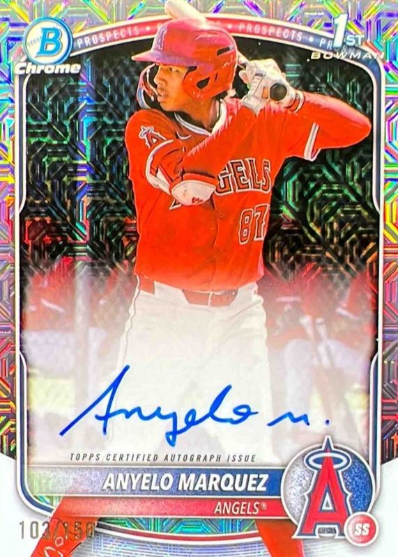 2025 Bowman Chrome #CPA-AM Prospect Auto - HTA Choice Refractor /150 (1st)