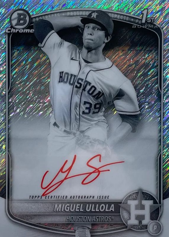 2025 Bowman Chrome #CPA-MU Prospect Auto - Black & White Shimmer Refractor (1st)