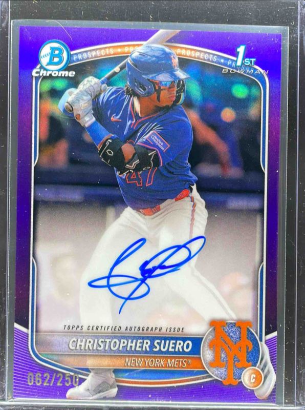 2025 Bowman Chrome #CPA-CSU Prospect Auto - Purple Refractor /250 (1st)