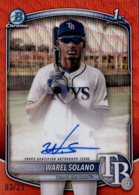 2025 Bowman Chrome #CPA-WS Prospect Auto - Orange Wave Refractor /25 (1st)