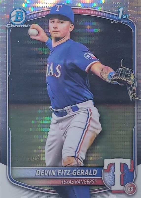 2025 Bowman Chrome #BCP-158 Prospects - Pulsar Refractor /399 (1st)