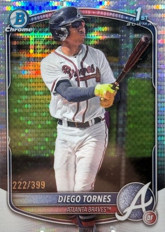 2025 Bowman Chrome #BCP-214 Prospects - Pulsar Refractor /399 (1st)