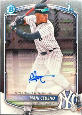 2025 Bowman Chrome #CPA-MCE Prospect Auto (1st)