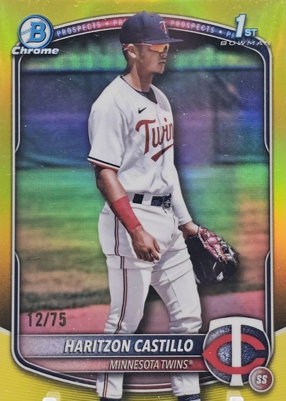 2025 Bowman Chrome #BCP-161 Prospects - Yellow Refractor /75 (1st)