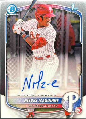 2025 Bowman Chrome #CPA-NI Prospect Auto (1st)