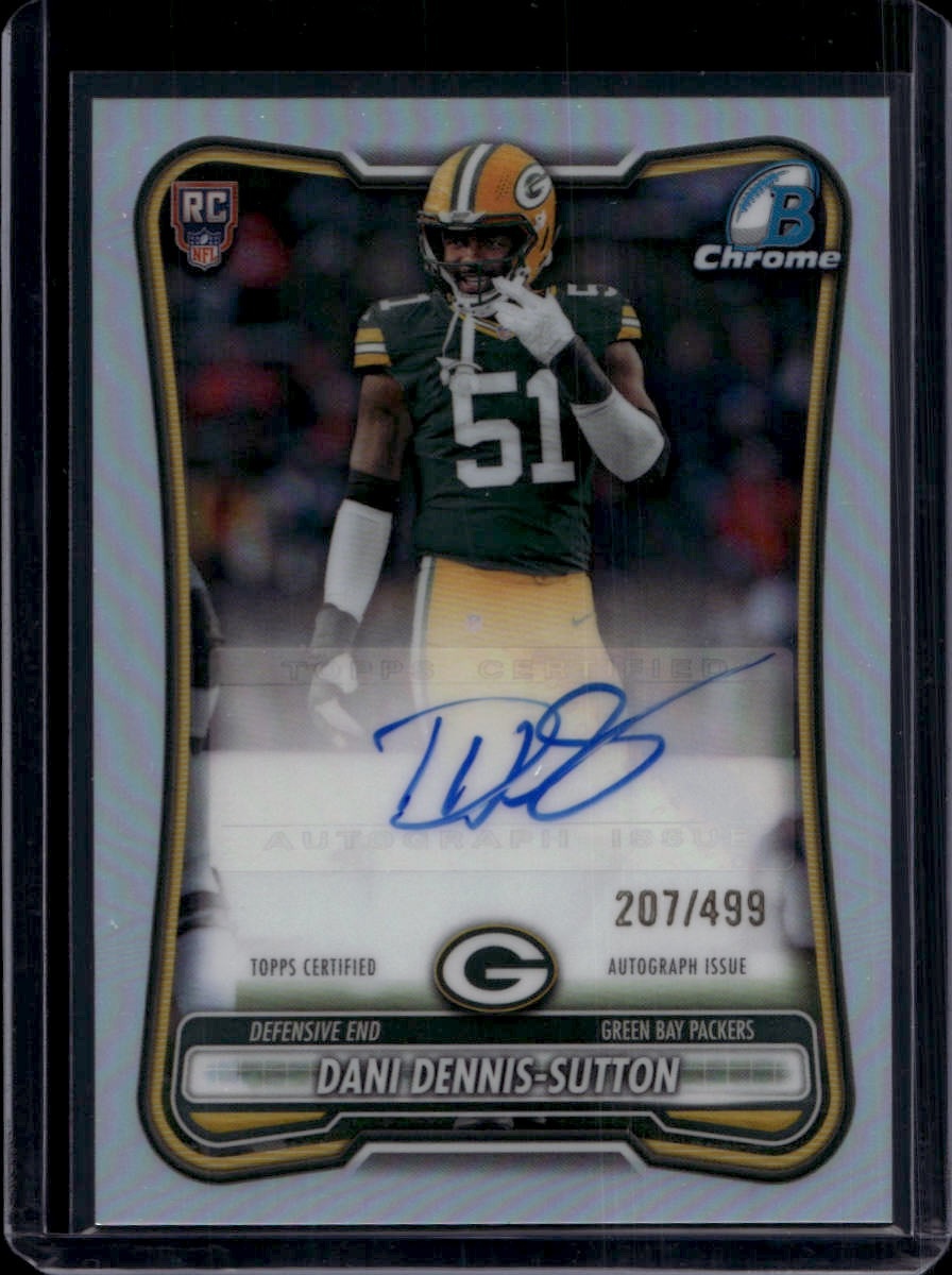 Dani Dennis-Sutton 2026 Bowman #BCRA-DDS Chrome Rookie Autographs ...