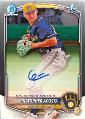 2025 Bowman Chrome #CPA-CAC Prospect Auto (1st)