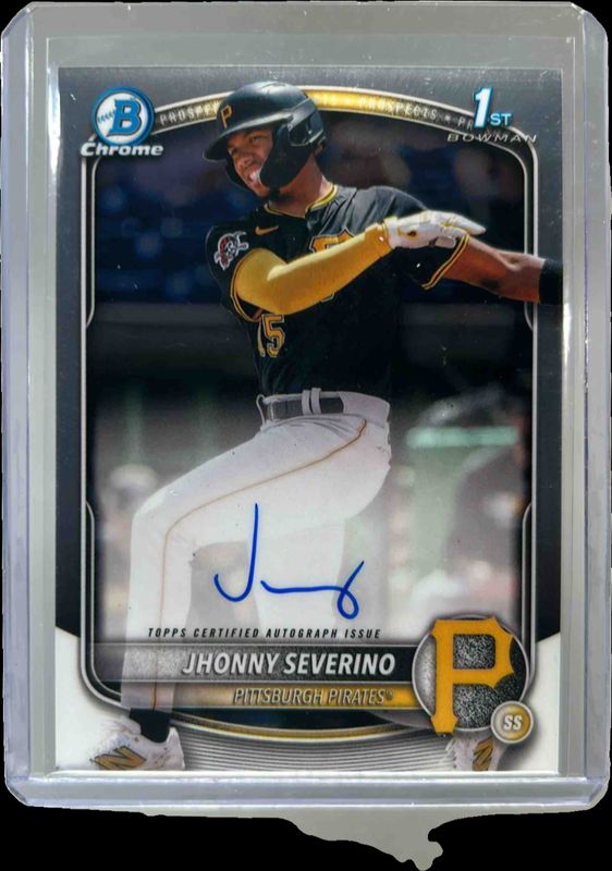 Jhonny Severino 2025 Bowman Chrome #CPA-JS Prospect Auto (1st) RAW
