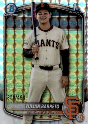 2025 Bowman Chrome #BCP-229 Prospects - Refractor /499 (1st)