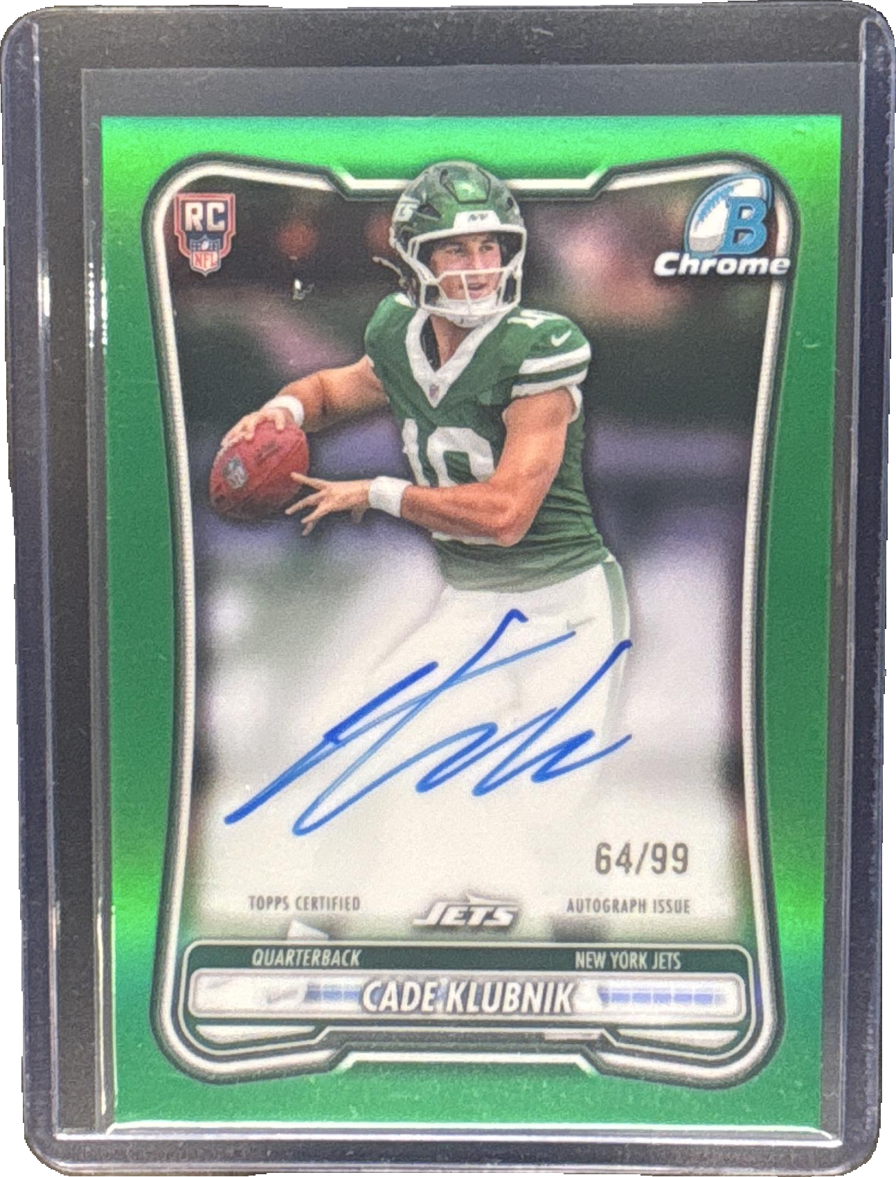 Cade Klubnik 2026 Bowman #BCRA-CK Chrome Rookie Autographs - Green ...