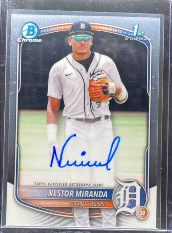 Nestor Miranda 2025 Bowman Chrome #CPA-NM Prospect Auto (1st) RAW