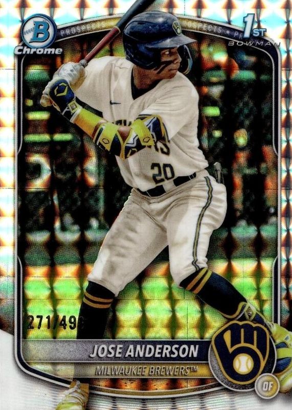 2025 Bowman Chrome #BCP-193 Prospects - Geometric Refractor /499 (1st)