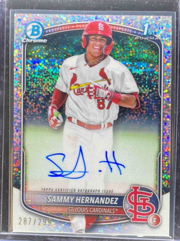 2025 Bowman Chrome #CPA-SH Prospect Auto - Speckle Refractor /299 (1st)