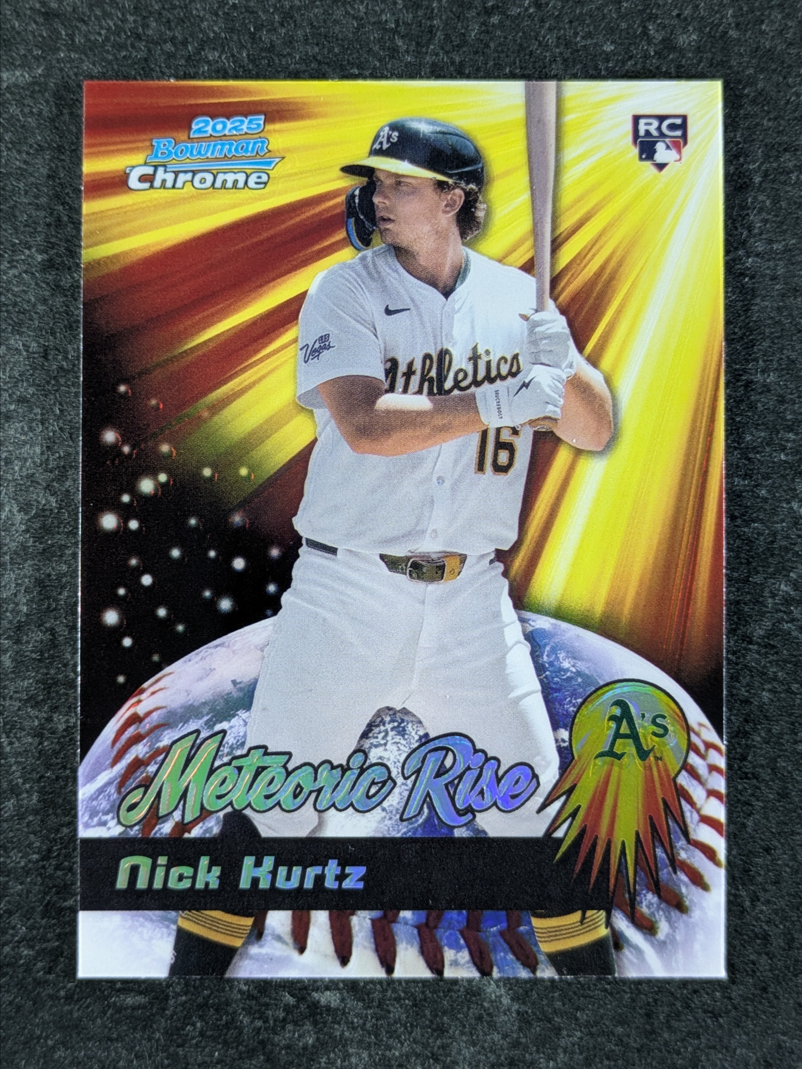 Nick Kurtz 2025 Bowman Chrome #MR-7 Meteoric Rise Price Guide