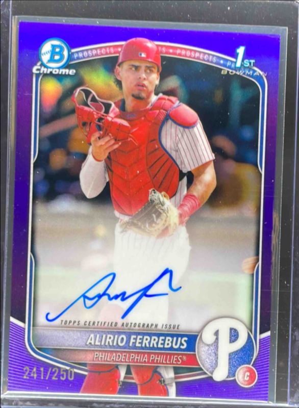 2025 Bowman Chrome #CPA-AF Prospect Auto - Purple Refractor /250 (1st)