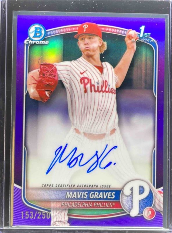 2025 Bowman Chrome #CPA-MG Prospect Auto - Purple Refractor /250 (1st)