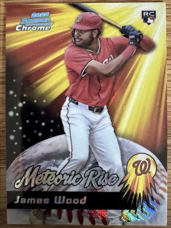 James Wood 2025 Bowman Chrome #MR-5 Meteoric Rise Rookie RAW