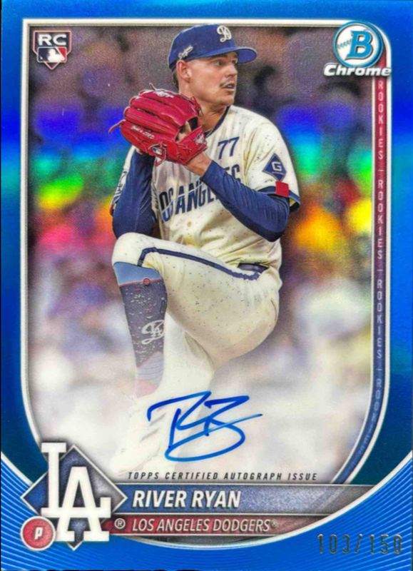 2025 Bowman Chrome #CRA-RR Chrome Rookie Autographs - Blue Refractor /150
