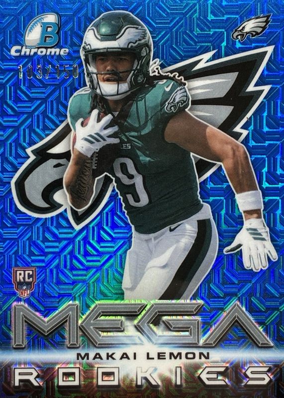 Makai Lemon 2026 Bowman #MR-7 Mega Rookies - Blue Mojo Refractor /150 ...