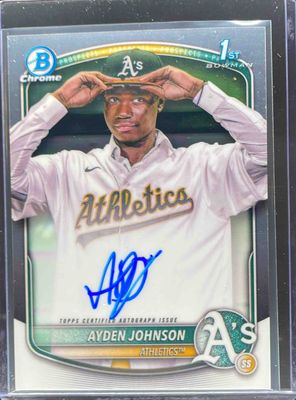 2025 Bowman Chrome #CPA-AJ Prospect Auto (1st)