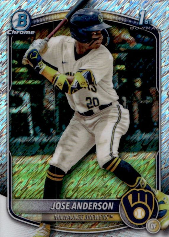 2025 Bowman Chrome #BCP-193 Prospects - Shimmer Refractor (1st)