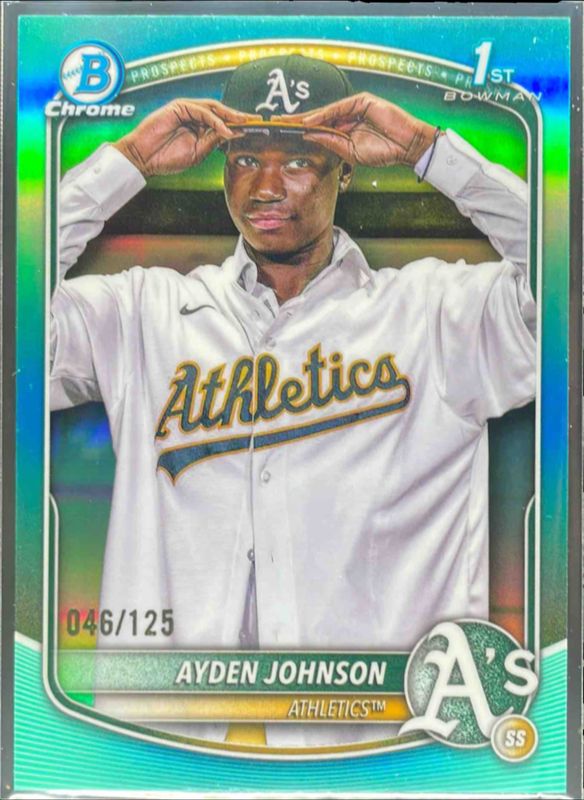 2025 Bowman Chrome #BCP-197 Prospects - Fuchsia Geometric Refractor /299 (1st)