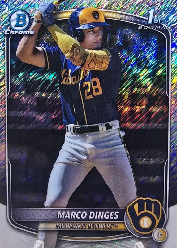 2025 Bowman Chrome #BCP-183 Prospects - Shimmer Refractor (1st)