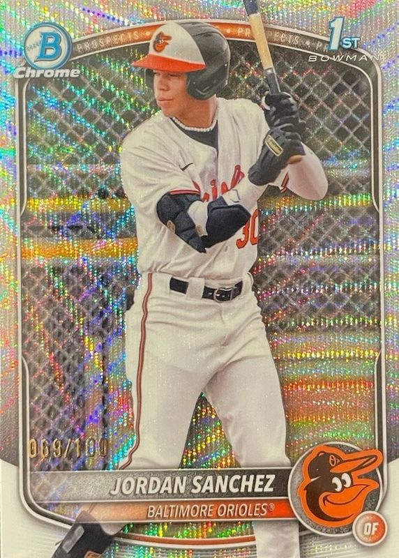 2025 Bowman Chrome #BCP-208 Prospects - Wave Refractor /100 (1st)