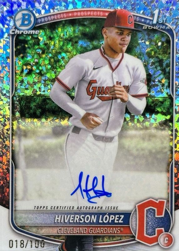 2025 Bowman Chrome #CPA-HL Prospect Auto - Mini-Diamond Refractor /100 (1st)