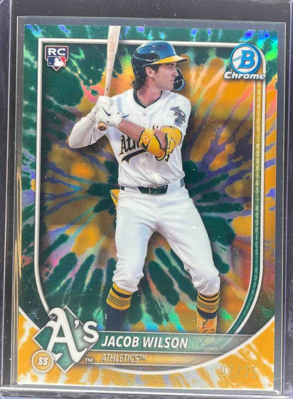 Jacob Wilson 2025 Bowman Chrome #1 Rookie Color Run /25 RAW