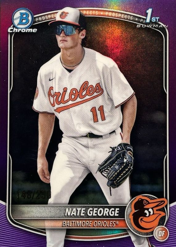 2025 Bowman Chrome #BCP-184 Prospects - Purple Refractor /250 (1st)