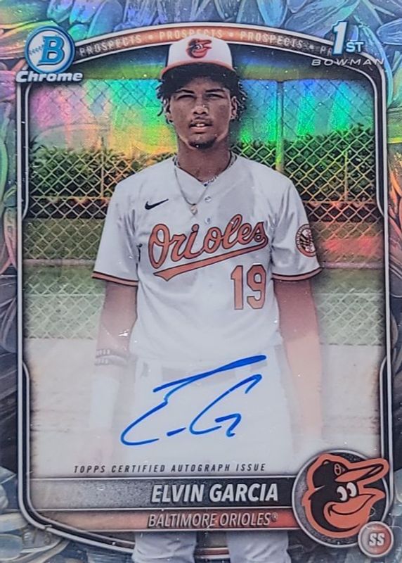 2025 Bowman Chrome #CPA-EG Prospect Auto - Sunflower Seeds Refractor /5 (1st)