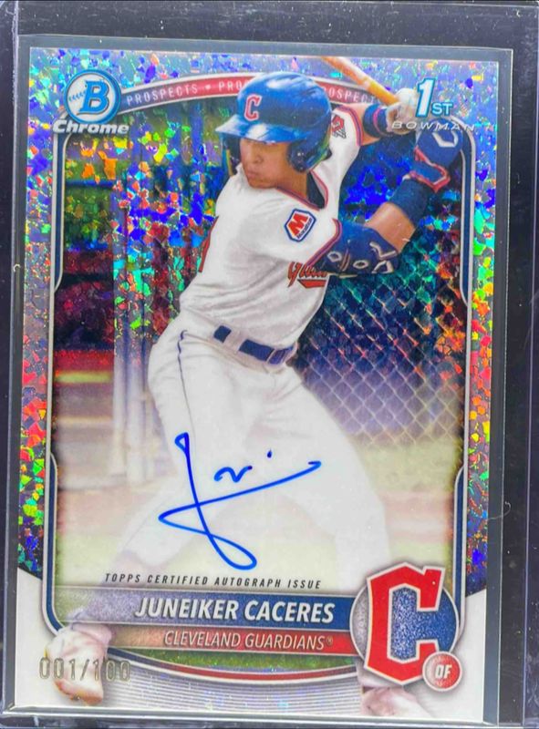 2025 Bowman Chrome #CPA-JUC Prospect Auto - Mini-Diamond Refractor /100 (1st)