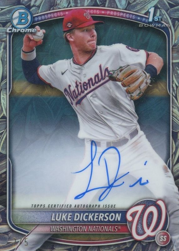 2025 Bowman Chrome #CPA-LDI Prospect Auto - Sunflower Seeds Refractor /5 (1st)