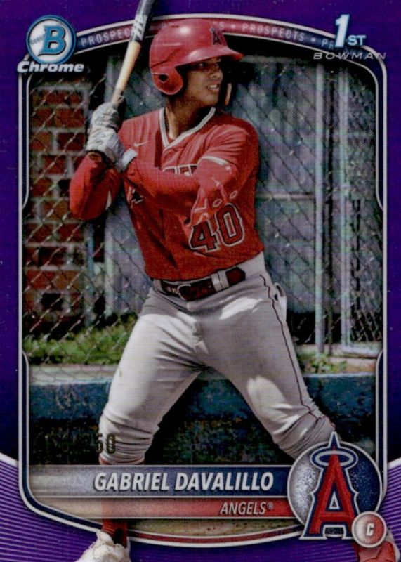 2025 Bowman Chrome #BCP-178 Prospects - Purple Refractor /250 (1st)