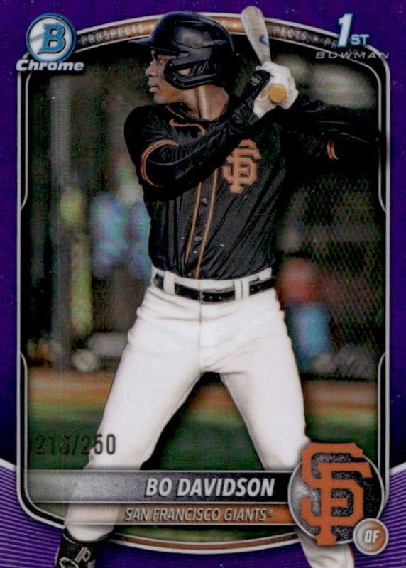 2025 Bowman Chrome #BCP-206 Prospects - Purple Refractor /250 (1st)