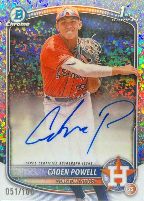 2025 Bowman Chrome #CPA-CPO Prospect Auto - Mini-Diamond Refractor /100 (1st)