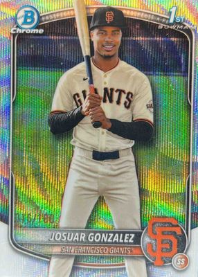 2025 Bowman Chrome #BCP-153 Prospects - Wave Refractor /100 (1st)