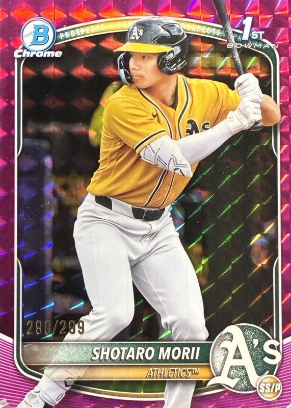 2025 Bowman Chrome #BCP-170 Prospects - Purple Geometric Refractor /250 (1st)