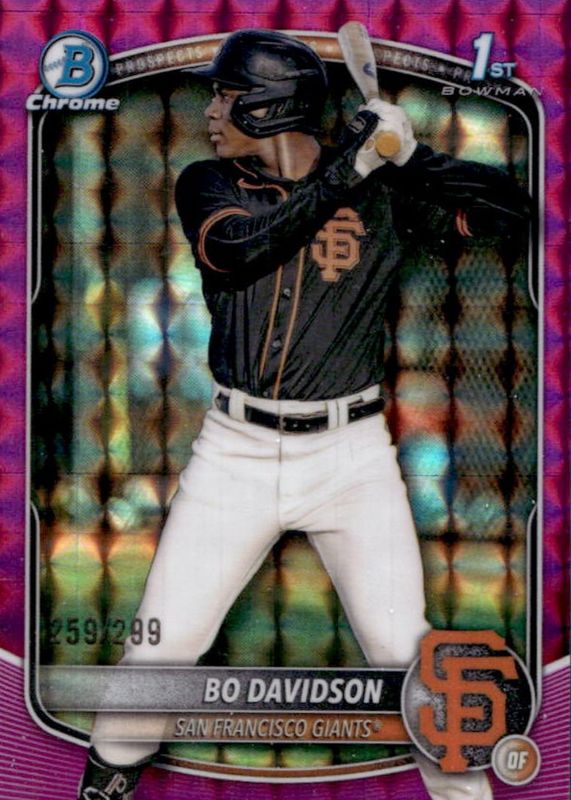 2025 Bowman Chrome #BCP-206 Prospects - Purple Geometric Refractor /250 (1st)