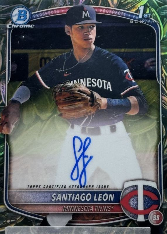 2025 Bowman Chrome #CPA-SL Prospect Auto - Sunflower Seeds Refractor /5 (1st)