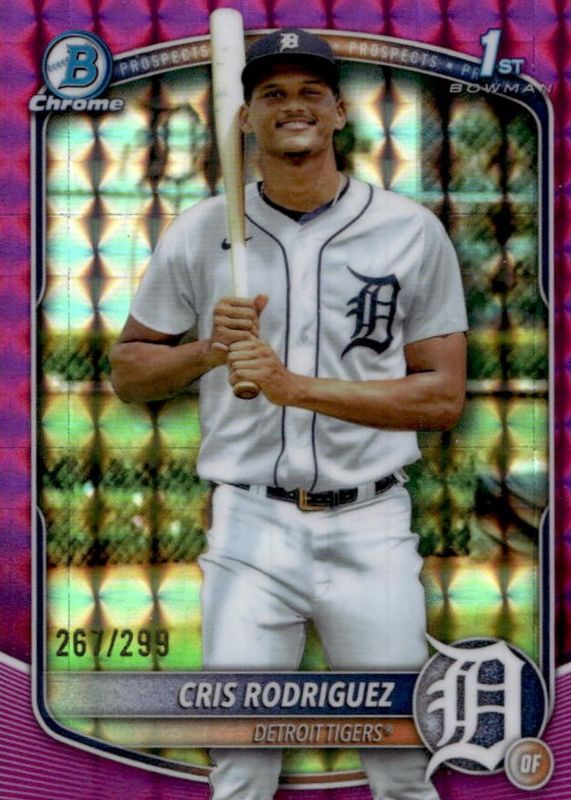 2025 Bowman Chrome #BCP-250 Prospects - Purple Geometric Refractor /250 (1st)