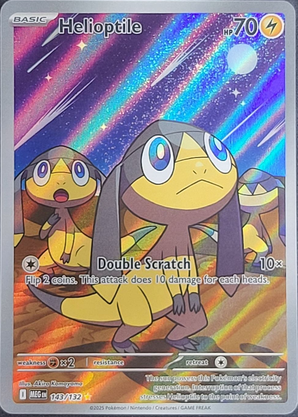 pokemon helioptile card Handcrafted 3D Pokmon Display Collectible variation to centering Heliolisk | Twilight Masquerade |