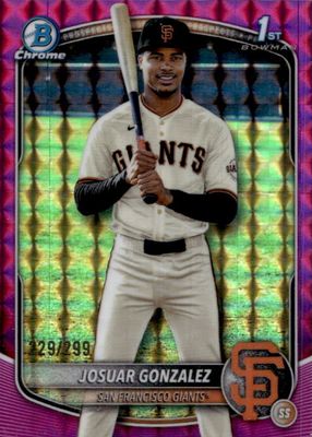 2025 Bowman Chrome #BCP-153 Prospects - Purple Geometric Refractor /250 (1st)